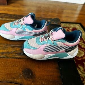 Puma Pink and Blue Sneakers